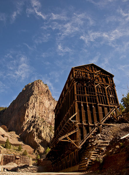 Echoes of Victorian architecture are evident in the Commodore Mine in Creed Colorado