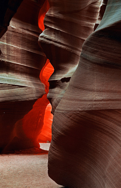 Antelope Canyon looks unreal with such strong colors
