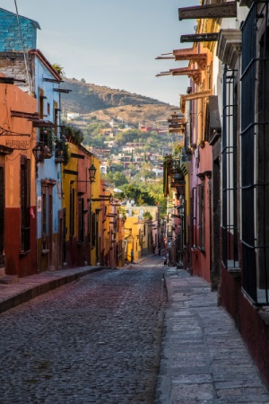 Street Scene in San Miguel Mexico