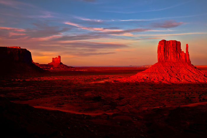 Monument Valley Arizona at Sunset