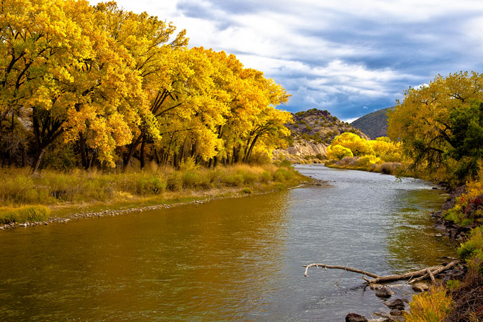 On the Rio Grande near Taos New Mexico