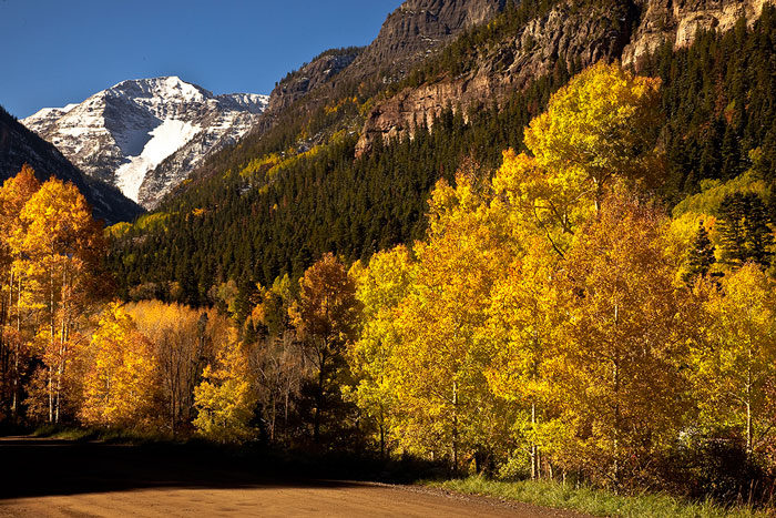 Road to Yankee Boy Basin in Colorado Road to Yankee Boy Basin in Colorado