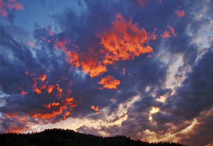 Sunset over the Rampart Range